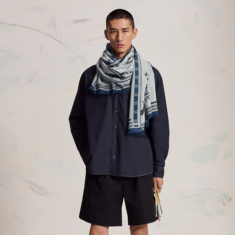 M*i様 HERMES エルメス Lettres Equestres rectangle - Grey | Hermès Canada